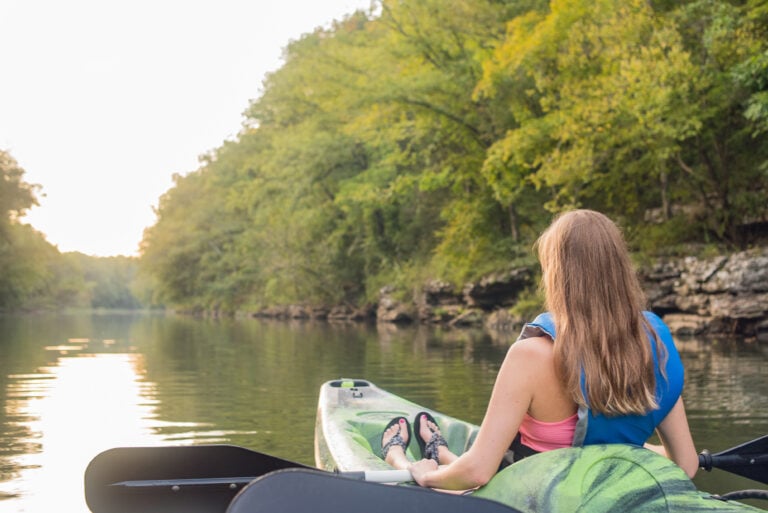 Kayaking on the Barren Fork River with Smooth Rapids